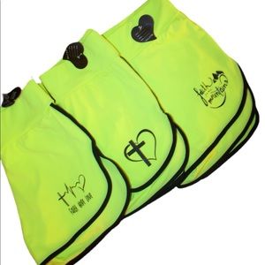 Neon Yellow women’s shorts